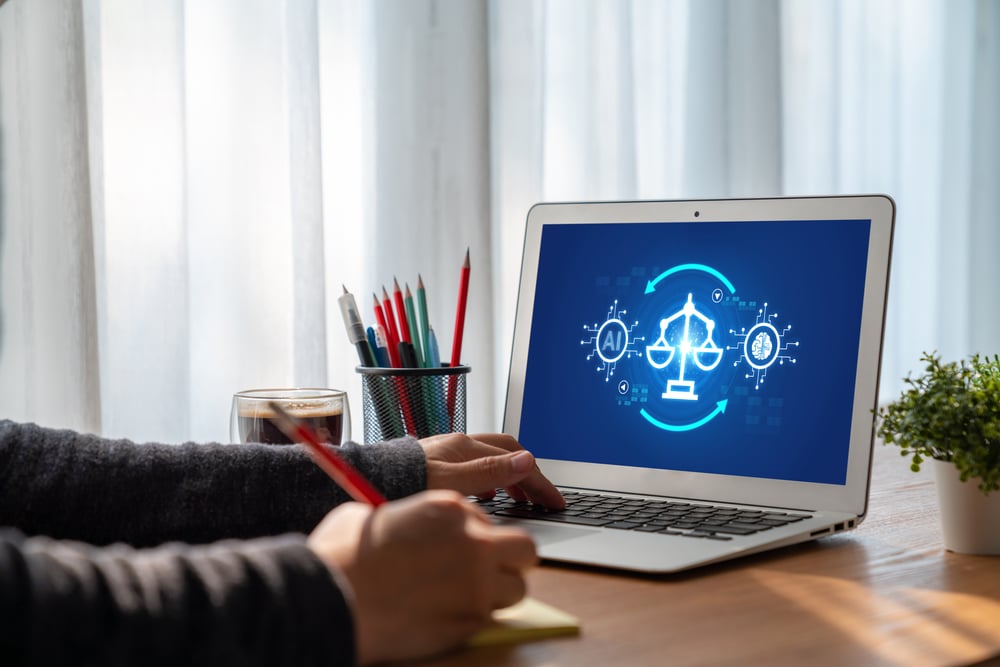 AI ethics responsibility standard law and rules on computer screen