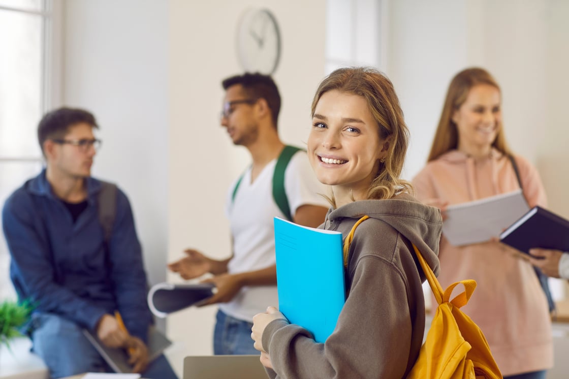 Student smiling